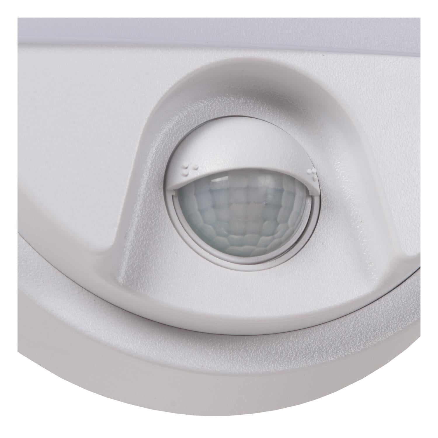 HUPS IR - Wandlamp Binnen/Buiten - LED - 1x10W 3000K - IP54 - Beweging & dag/nacht sensor - Wit
