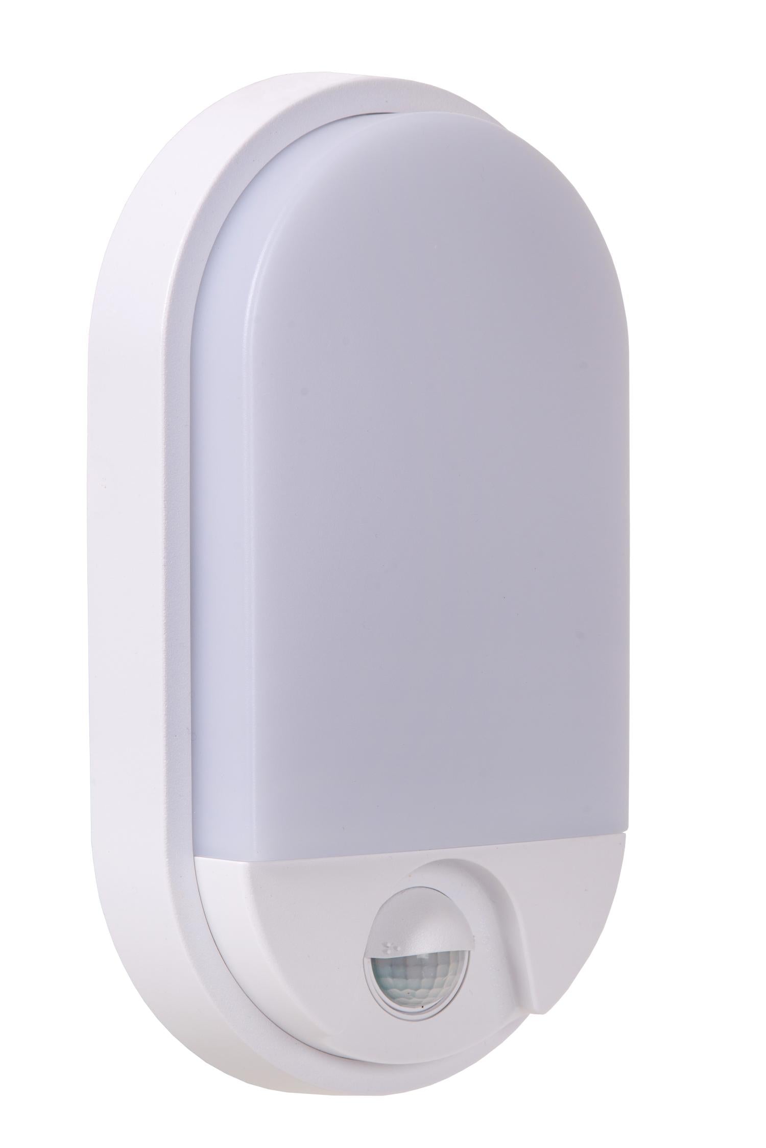 HUPS IR - Wandlamp Binnen/Buiten - LED - 1x10W 3000K - IP54 - Beweging & dag/nacht sensor - Wit