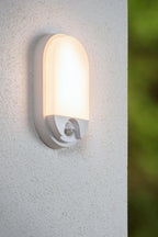 HUPS IR - Applique murale Intérieur/Extérieur - LED - 1x10W 3000K - IP54 - Détecteur de mouvement et jour/nuit - Blanc