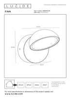 FINN - Applique murale Intérieur/Extérieur - LED - 1x12W 3000K - IP54 - Détecteur jour/nuit - Noir