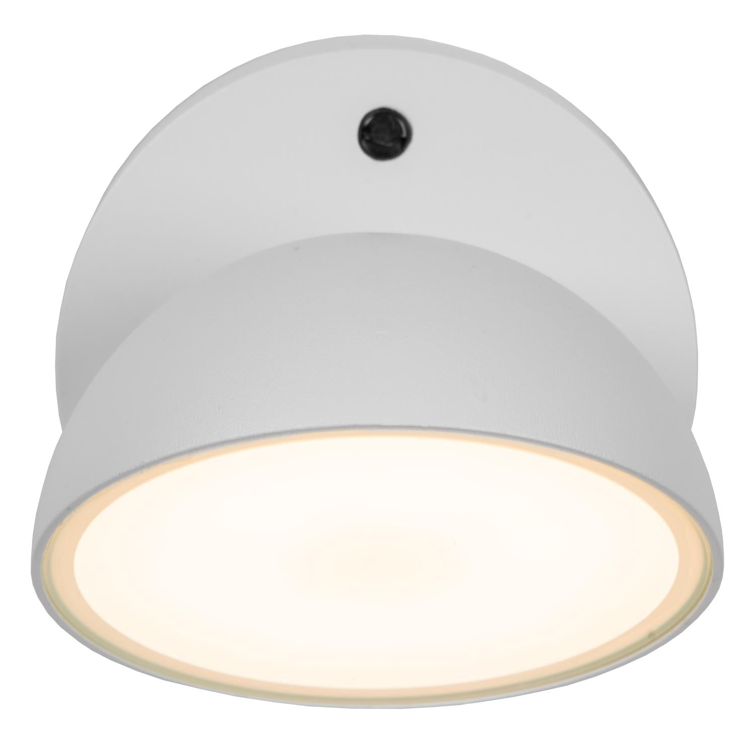 FINN - Applique murale Intérieur/Extérieur - LED - 1x12W 3000K - IP54 - Détecteur jour/nuit - Blanc