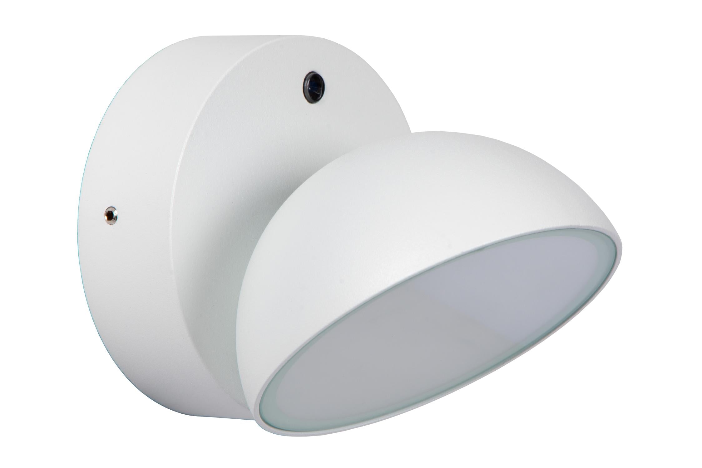 FINN - Applique murale Intérieur/Extérieur - LED - 1x12W 3000K - IP54 - Détecteur jour/nuit - Blanc
