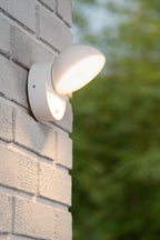 FINN - Applique murale Intérieur/Extérieur - LED - 1x12W 3000K - IP54 - Détecteur jour/nuit - Blanc