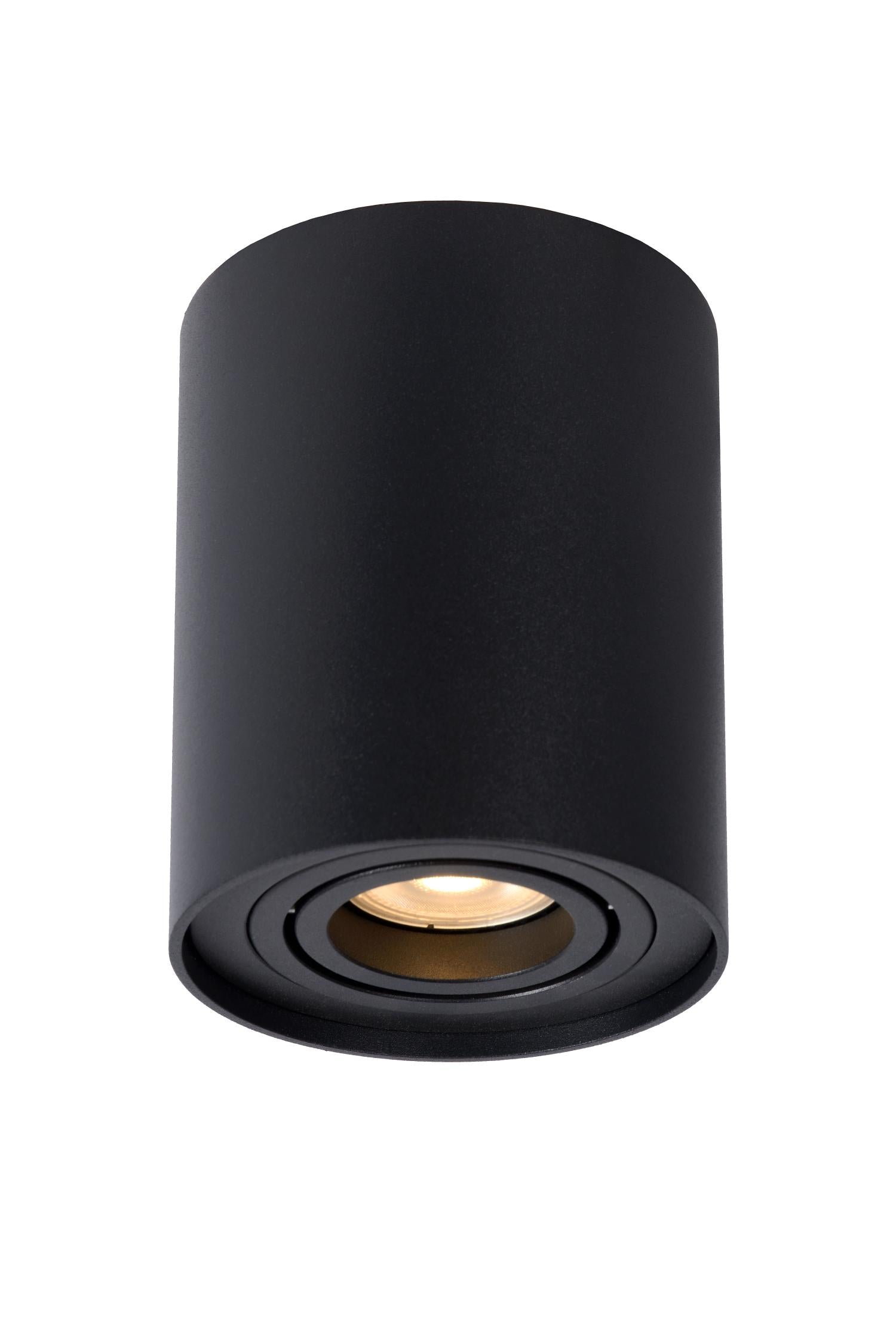 TUBE - Plafondspot - Ø 9,6 cm - 1xGU10 - Zwart