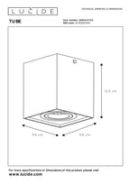 TUBE - Plafondspot - 1xGU10 - Mat Goud / Messing