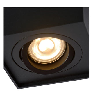 TUBE - Spot plafonnier - 1xGU10 - Noir