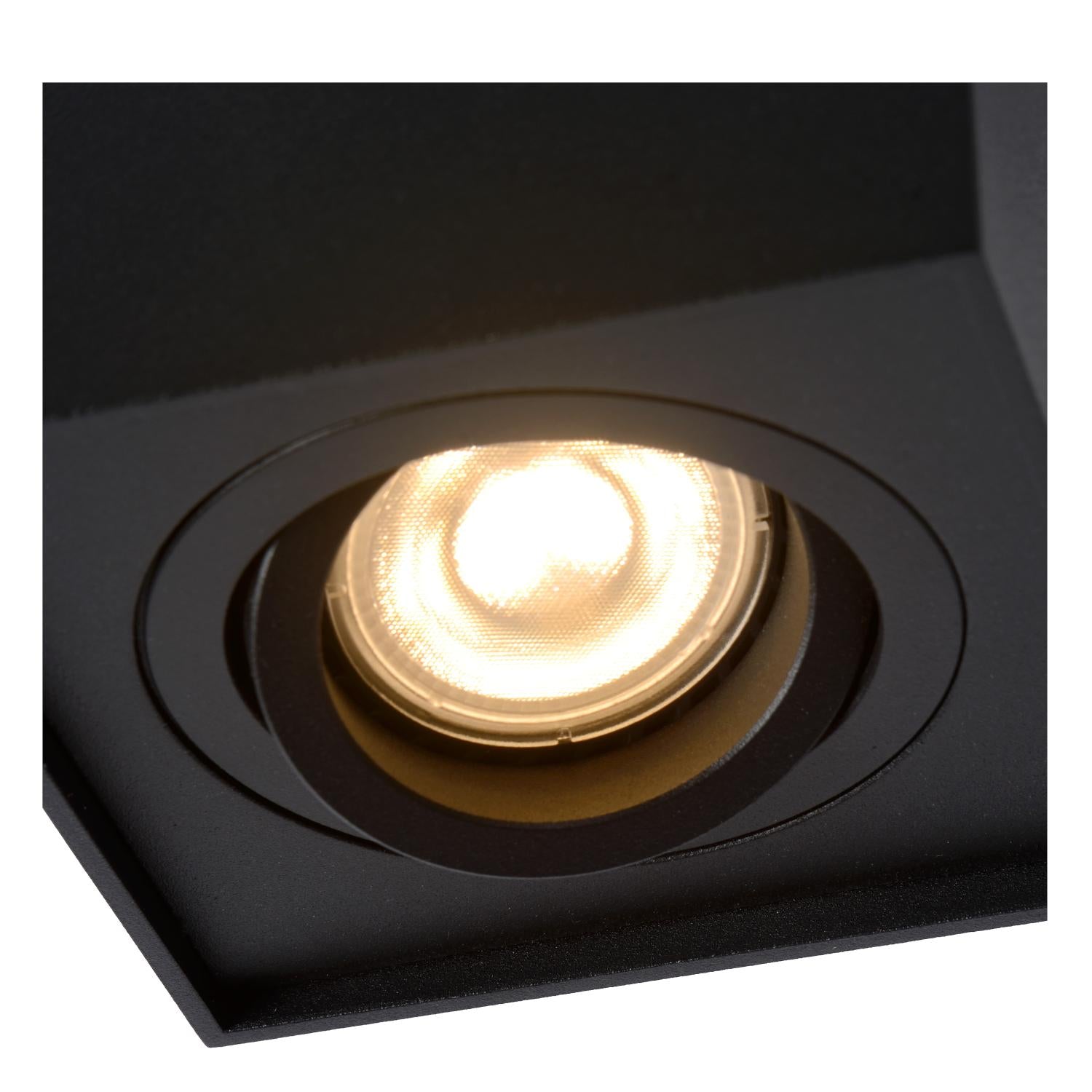 TUBE - Spot plafonnier - 1xGU10 - Noir