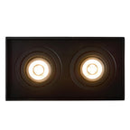 TUBE - Spot plafonnier - 2xGU10 - Noir