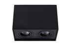 TUBE - Spot plafonnier - 2xGU10 - Noir