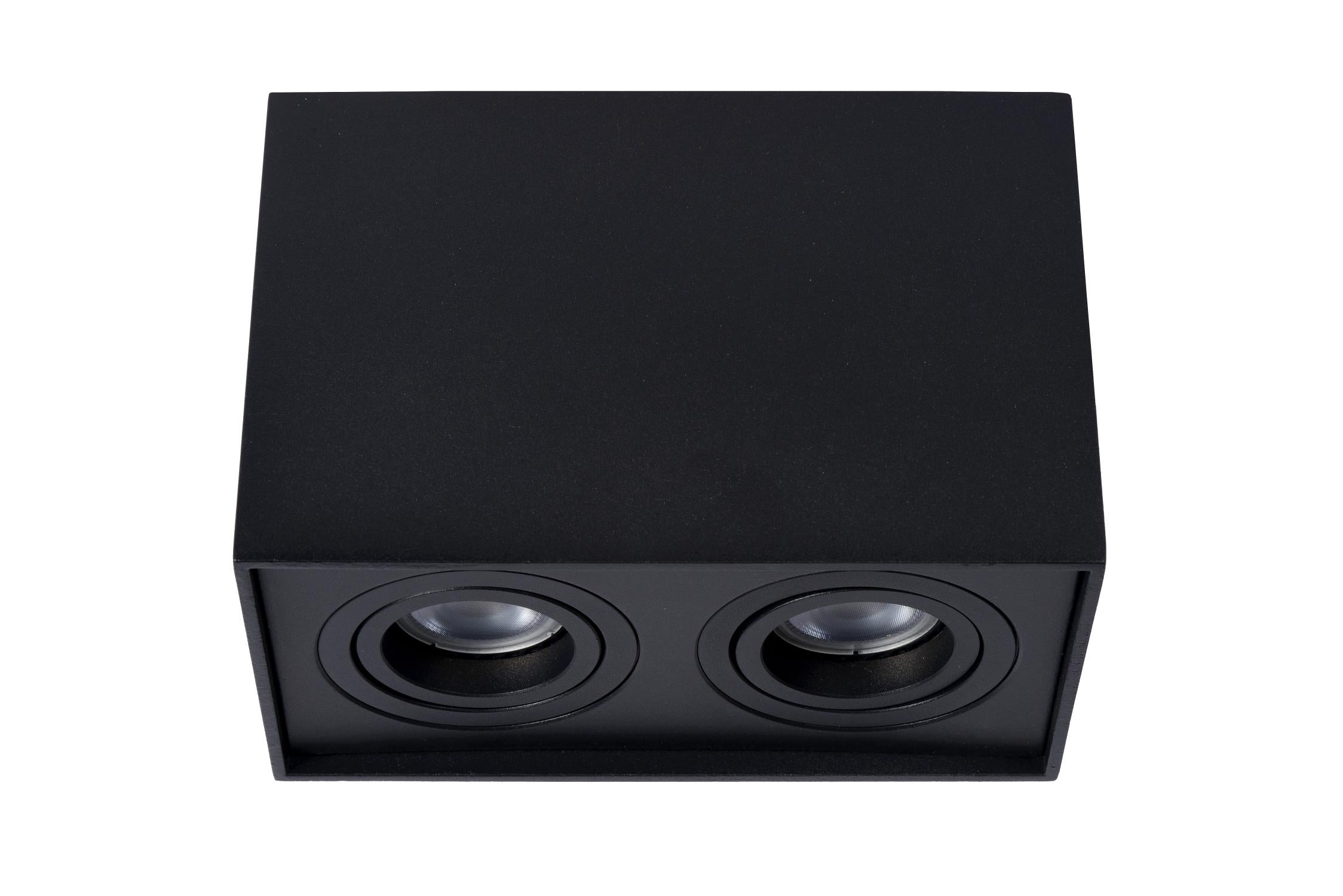 TUBE - Spot plafonnier - 2xGU10 - Noir
