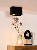 TUBE - Spot plafonnier - 2xGU10 - Noir