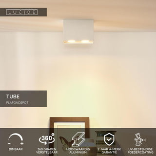TUBE - Ceiling spot - 2xGU10 - White