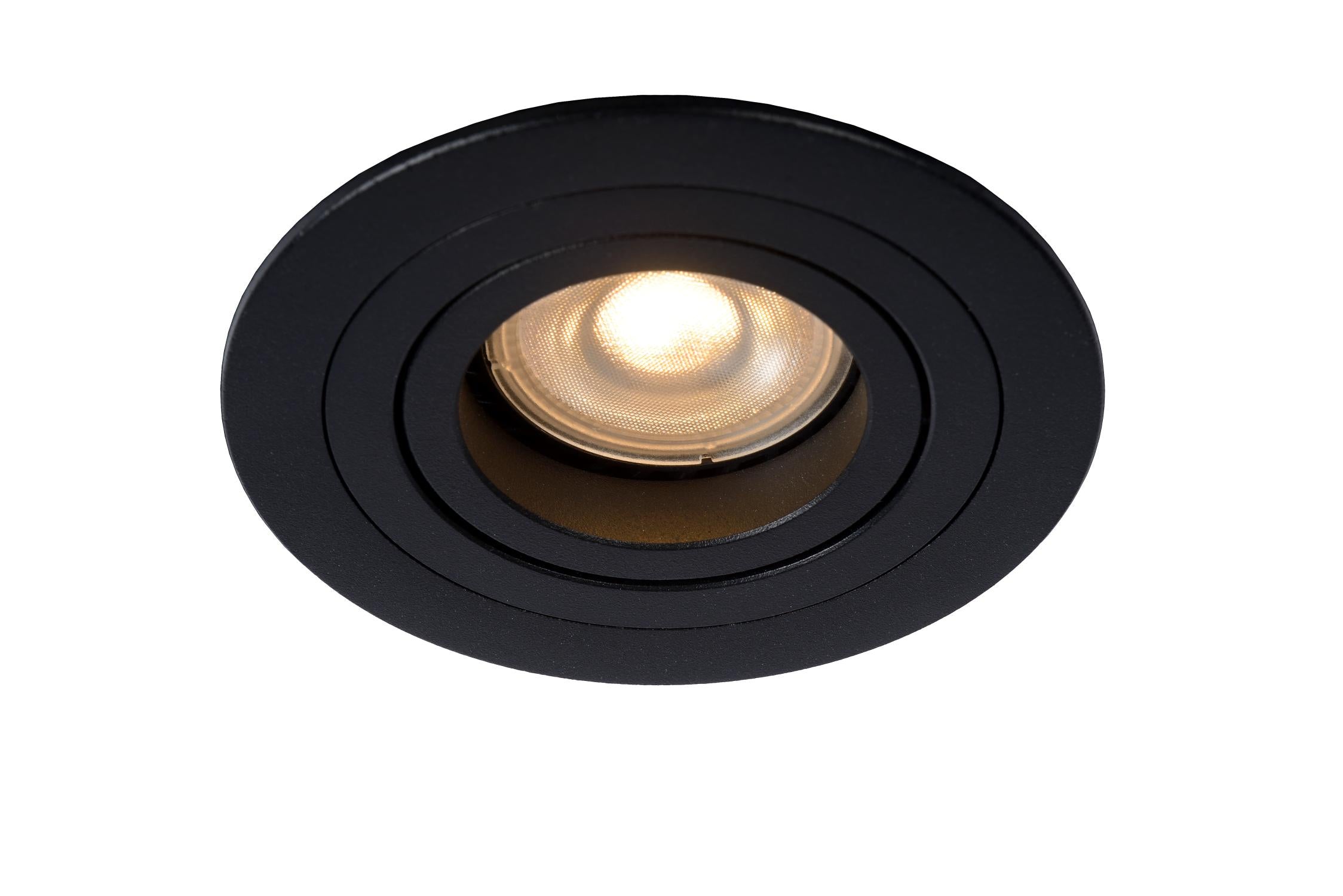 TUBE - Spot encastré - Ø 9,2 cm - 1xGU10 - Noir
