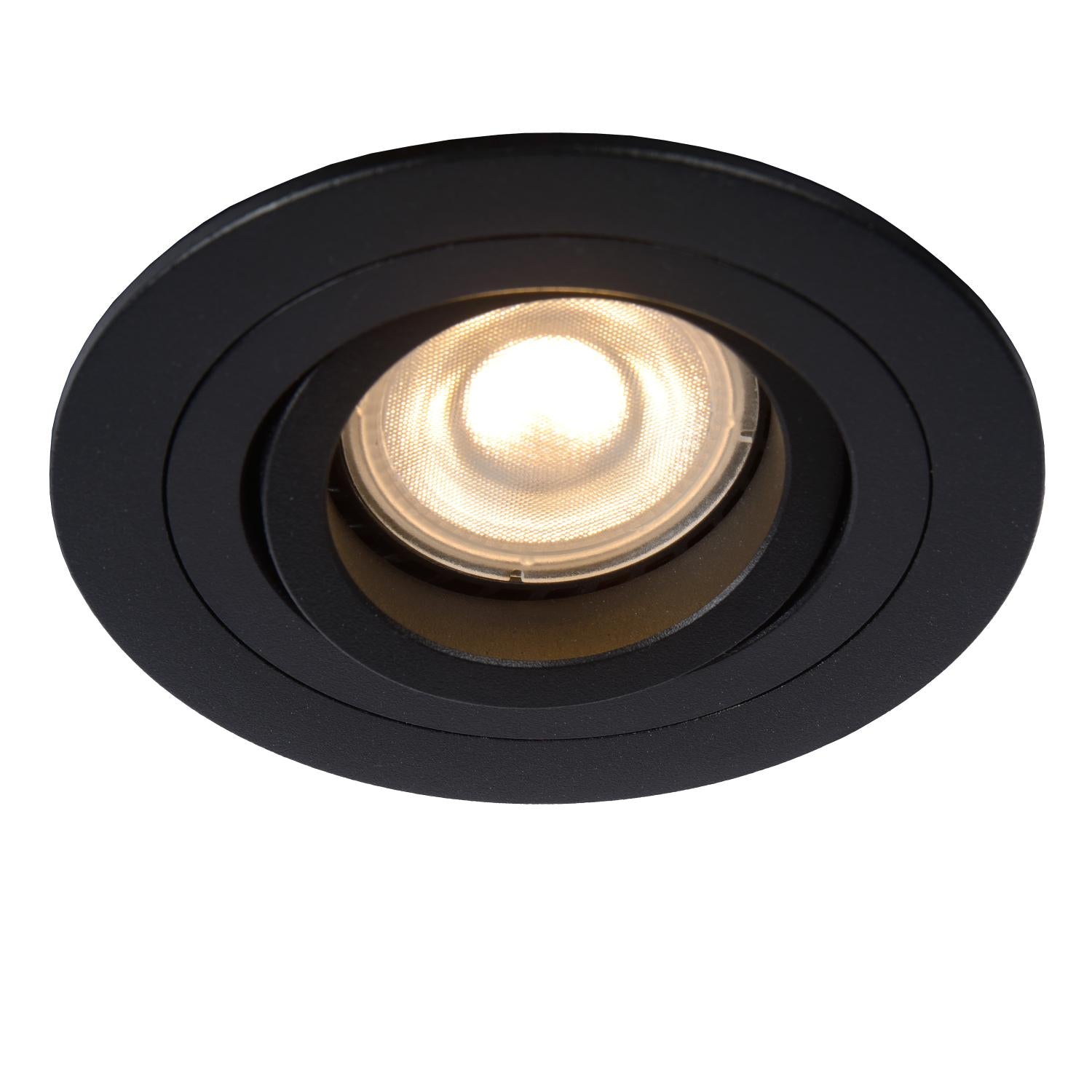 TUBE - Spot encastré - Ø 9,2 cm - 1xGU10 - Noir