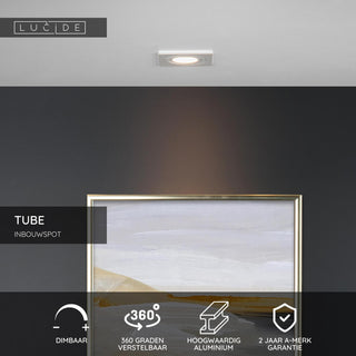 TUBE - Inbouwspot - 1xGU10 - Wit
