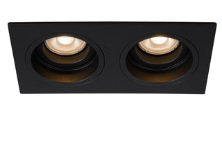 EMBED - Spot encastré - 2xGU10 - Noir