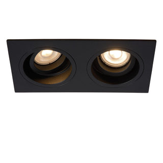 EMBED - Spot encastré - 2xGU10 - Noir