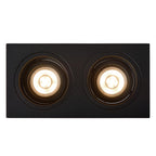 EMBED - Spot encastré - 2xGU10 - Noir