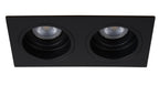EMBED - Spot encastré - 2xGU10 - Noir