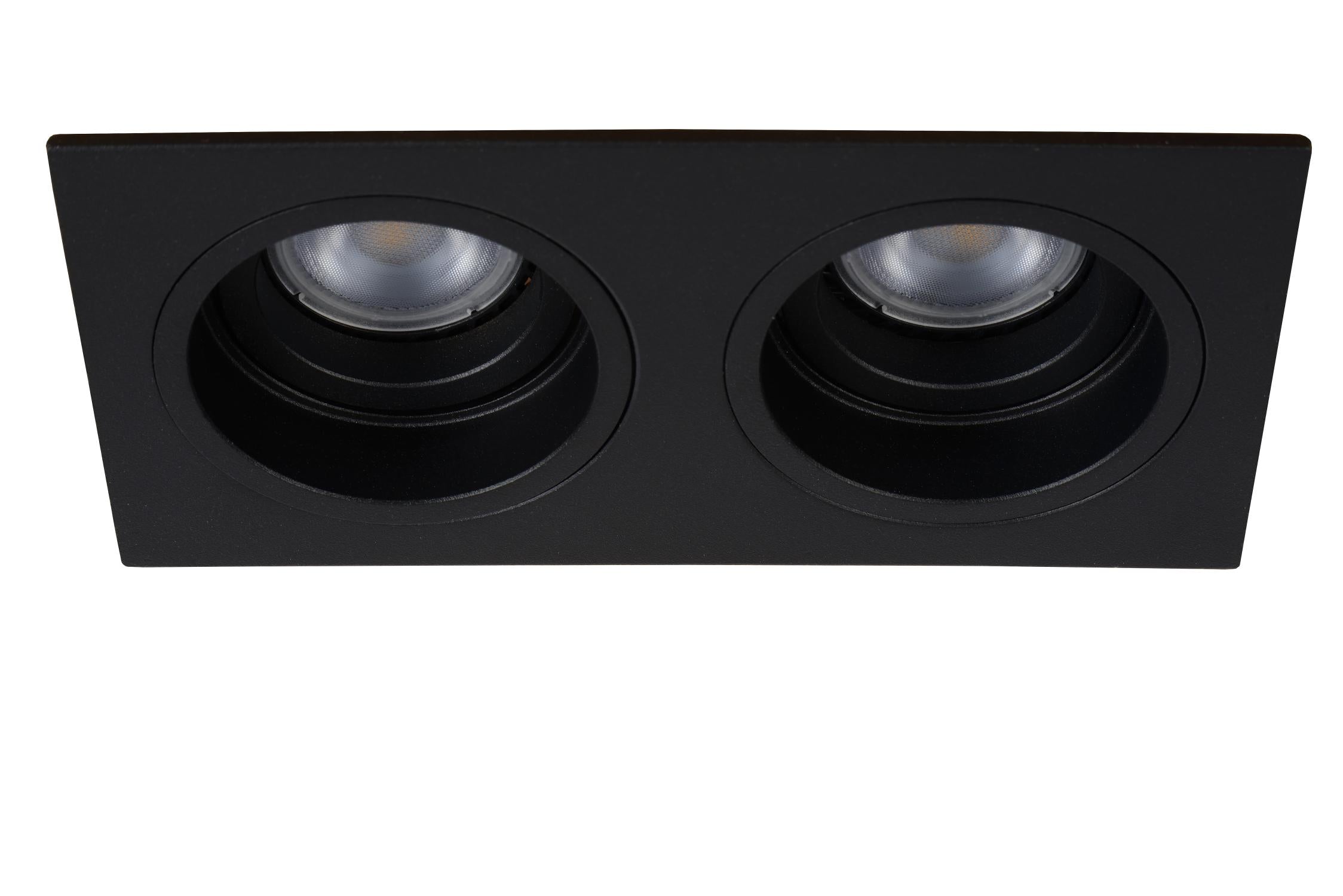EMBED - Spot encastré - 2xGU10 - Noir
