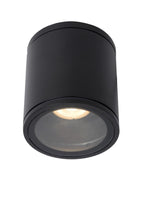 AVEN - Spot plafonnier Salle de bain - Ø 9 cm - 1xGU10 - IP65 - Noir
