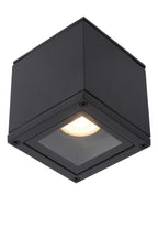 AVEN - Spot plafonnier Salle de bain - 1xGU10 - IP65 - Noir
