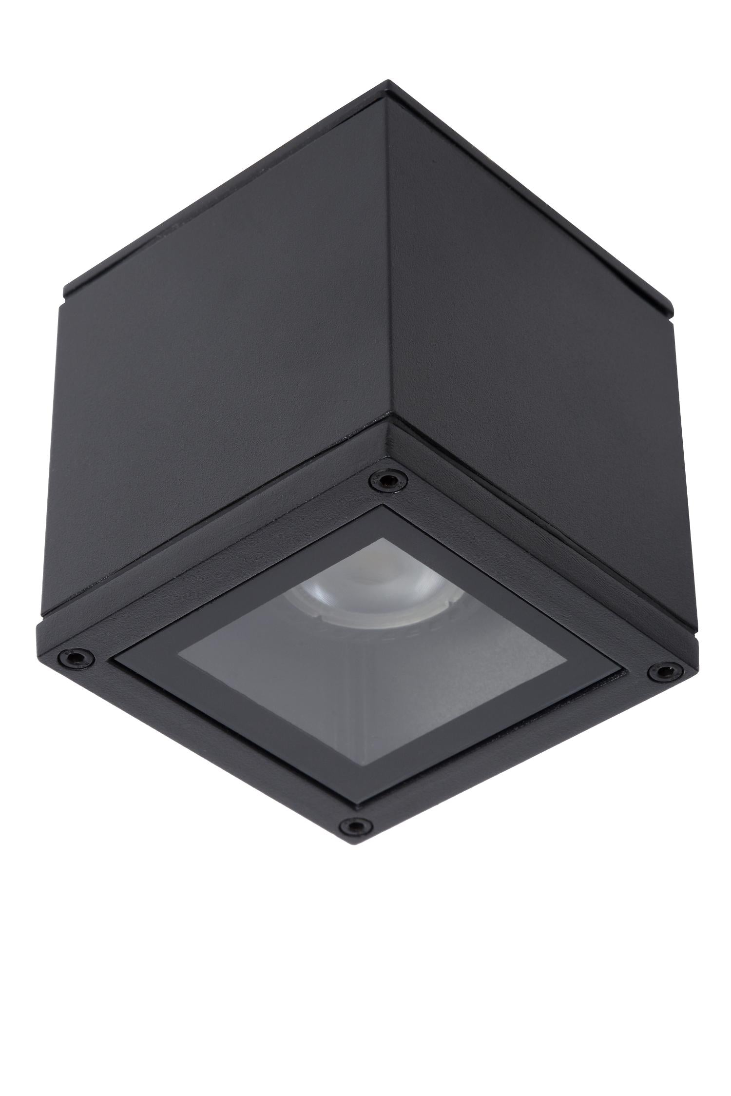 AVEN - Spot plafonnier Salle de bain - 1xGU10 - IP65 - Noir