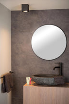 AVEN - Spot plafonnier Salle de bain - 1xGU10 - IP65 - Noir