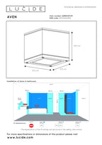 AVEN - Plafondspot Badkamer - 1xGU10 - IP65 - Wit