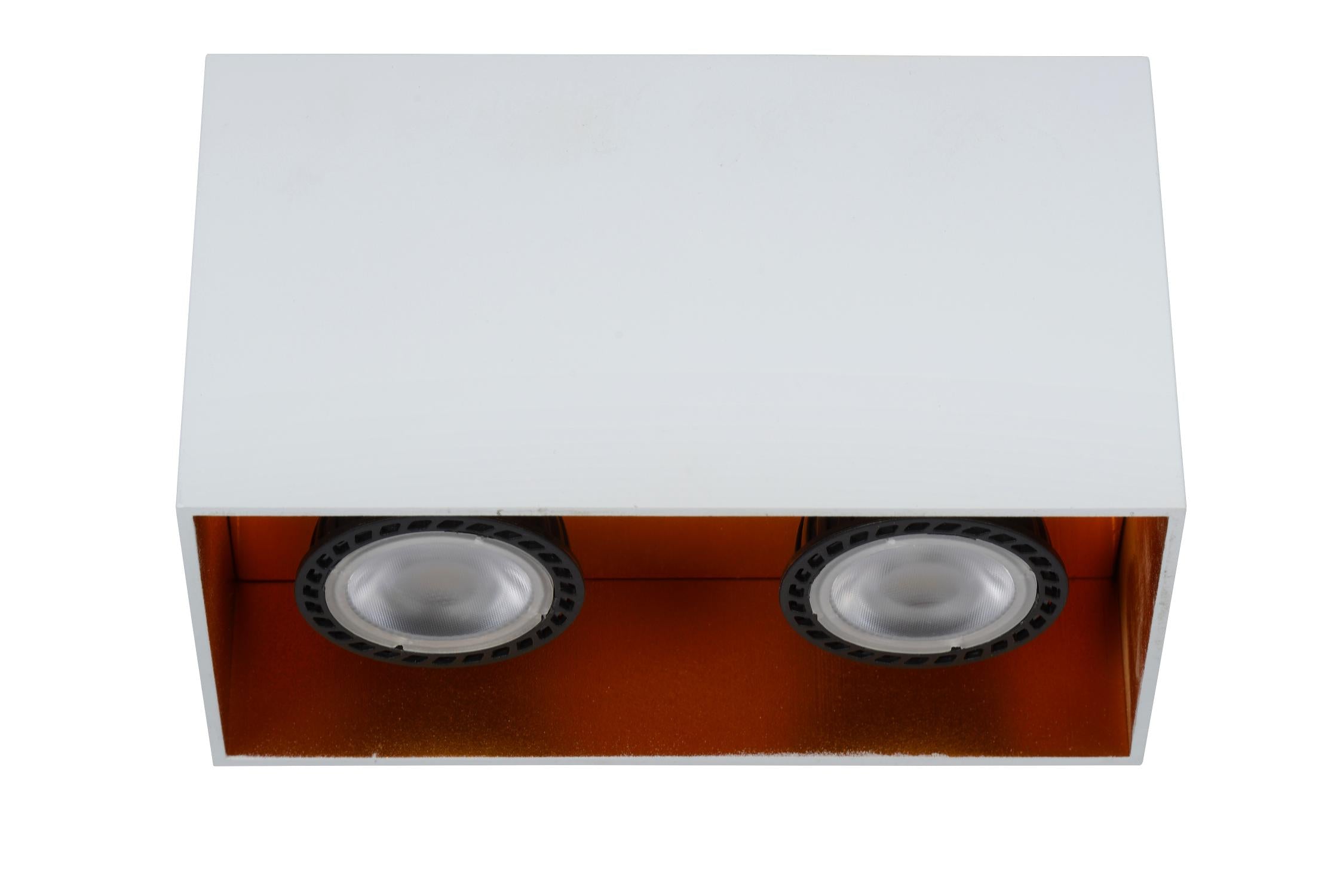BIDO - Plafondspot - 2xGU10 - Wit