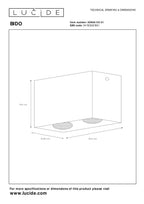 BIDO - Plafondspot - 2xGU10 - Wit