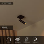 GRADO - Ceiling spot - 1xGU10 (MR11) - Black