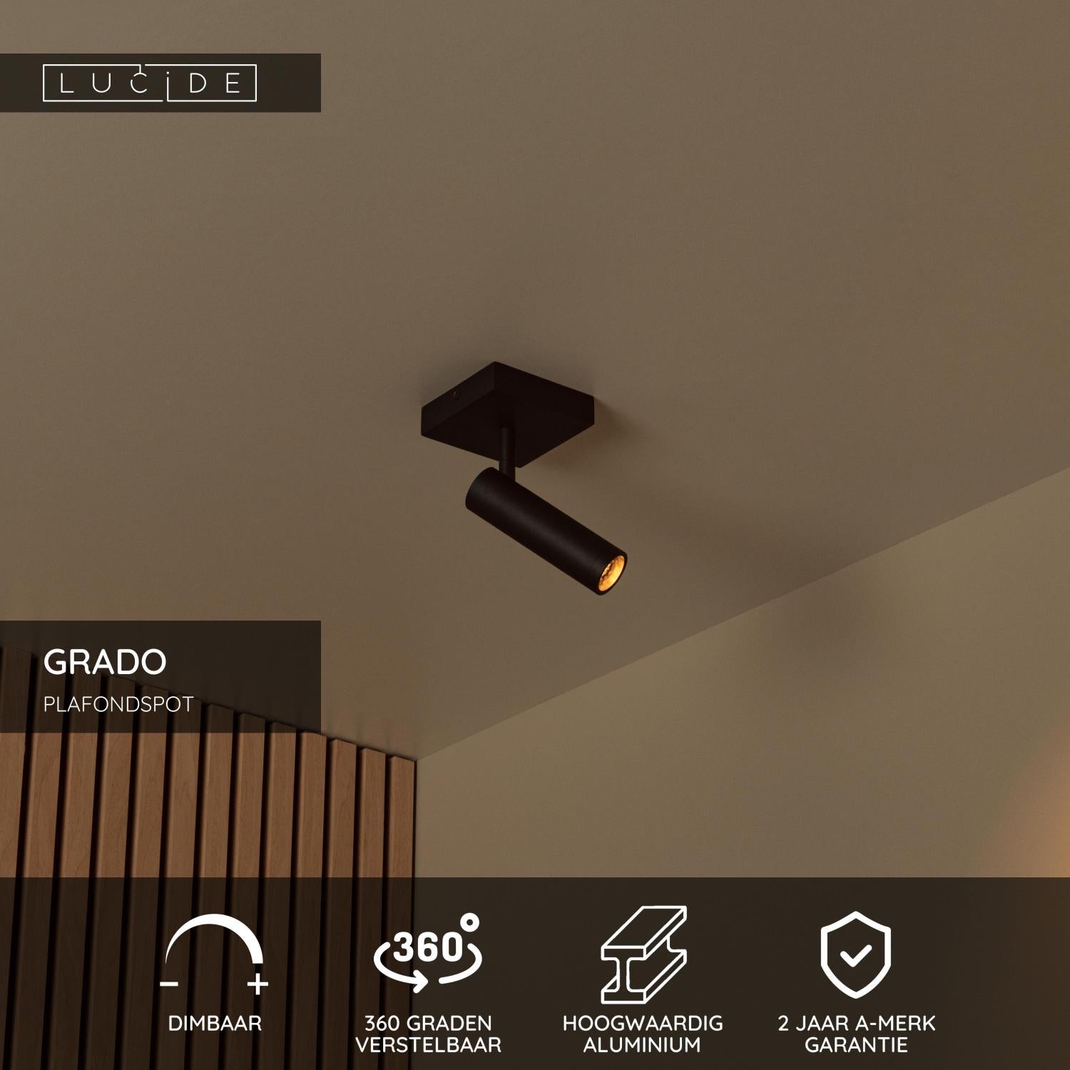 GRADO - Ceiling spot - 1xGU10 (MR11) - Black
