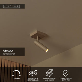 GRADO - Spot plafonnier - 1xGU10 (MR11) - Taupe