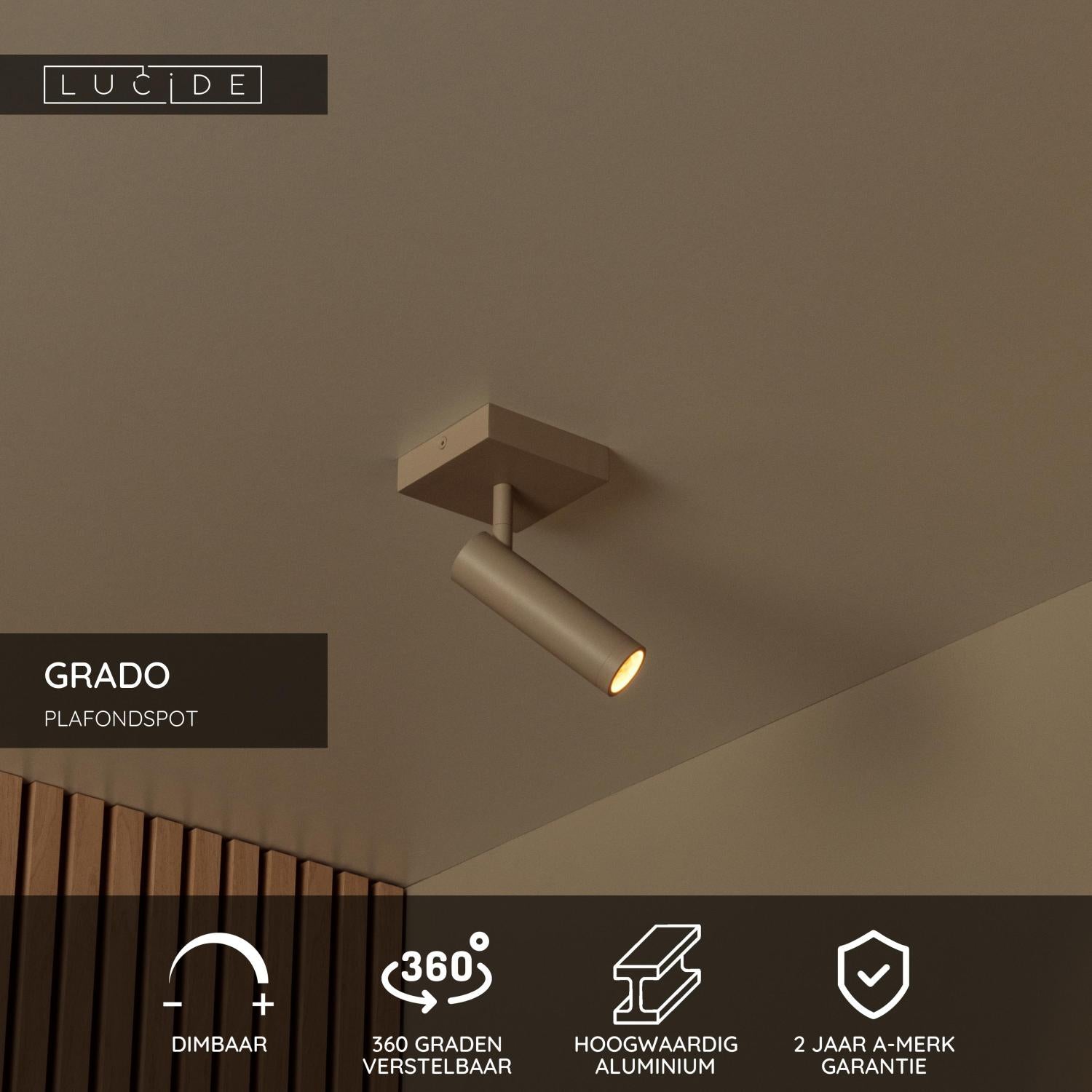GRADO - Spot plafonnier - 1xGU10 (MR11) - Taupe