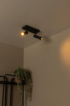 GRADO - Plafondspot - 2xGU10 (MR11) - Zwart