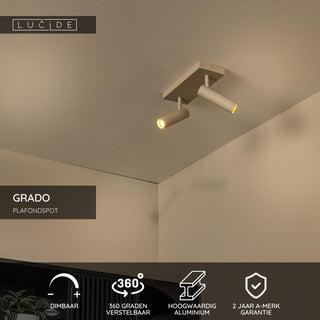 GRADO - Spot plafonnier - 2xGU10 (MR11) - Taupe
