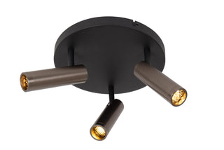 GRADO - Plafondspot - Ø 25 cm - 3xGU10 (MR11) - Grijs ijzer
