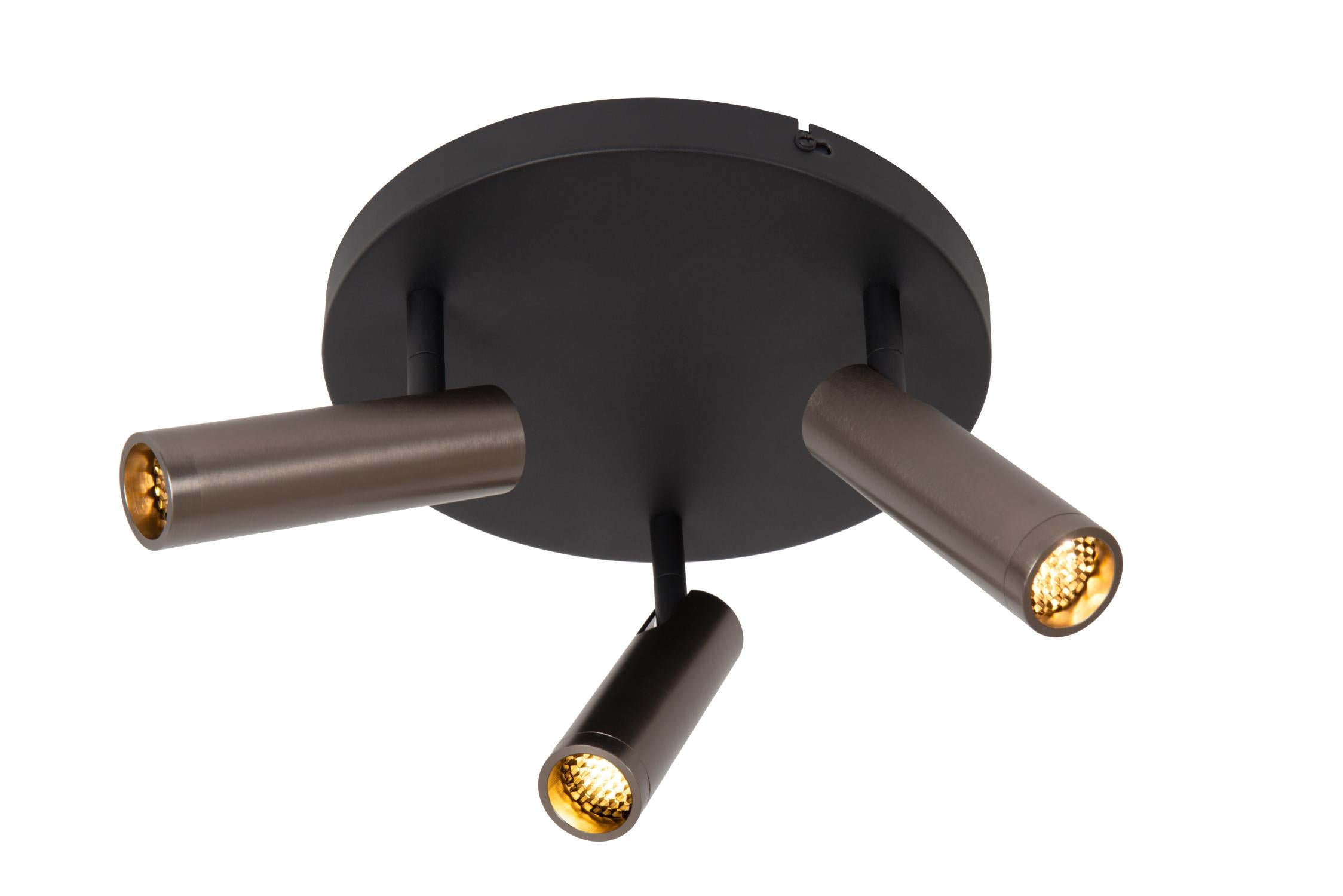 GRADO - Plafondspot - Ø 25 cm - 3xGU10 (MR11) - Grijs ijzer