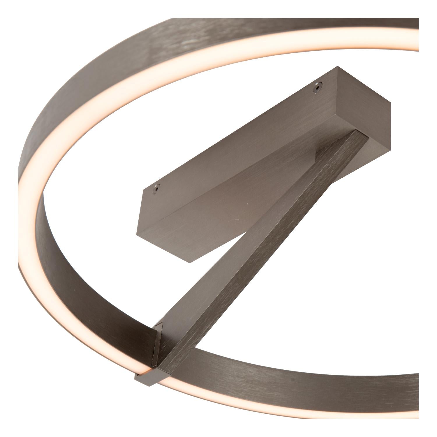 APPLAUSE - Plafonnier - Ø 40 cm - LED Dimmable - CCT - 1x26W 2200K/4000K - Gris fer