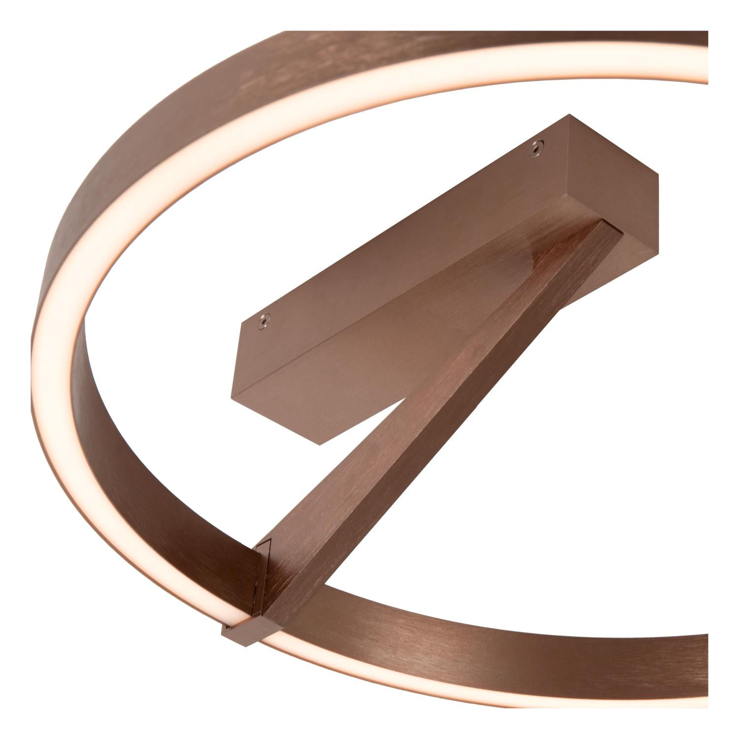 APPLAUSE - Plafonnière - Ø 40 cm - LED Dimb. - CCT - 1x26W 2200K/4000K - Koffie