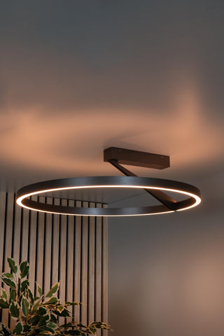 APPLAUSE - Ceiling light - Ø 60 cm - LED Dimmable - CCT - 1x40W 2200K/4000K - Iron grey