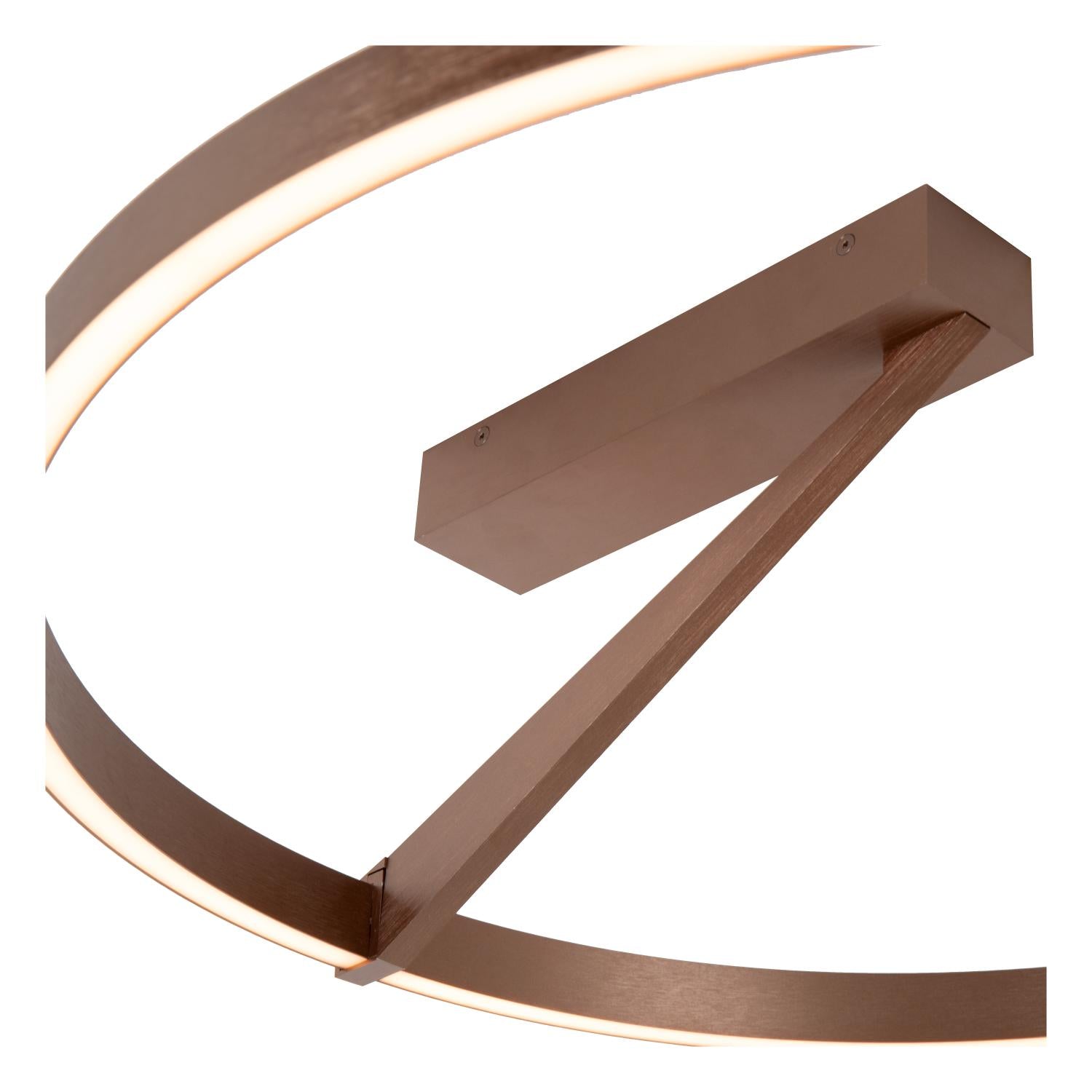 APPLAUSE - Plafonnier - Ø 60 cm - LED Dimmable - CCT - 1x40W 2200K/4000K - Café
