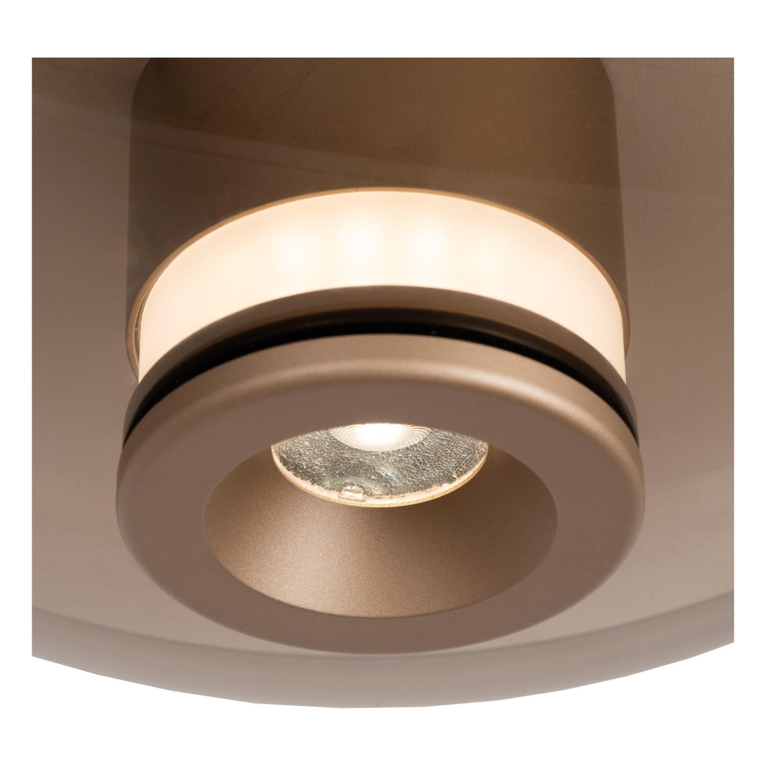 SANTIAGO - Plafonnière - Ø 23 cm - LED Dimb. - CCT - 1x10W 2700K/4000K - Amber