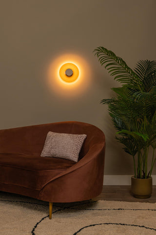 SANTIAGO - Wandlamp - Ø 23 cm - LED Dimb. - CCT - 1x10W 2700K/4000K - Amber