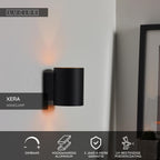 XERA - Wandlamp - Ø 8 cm - 1xG9 - Zwart