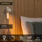 ESFERA - Applique murale - LED Dimmable - 1x9W 2700K - Blanc
