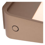 SILVI - Applique murale rechargeable - Batterie - LED Dimmable - 1x3,7W 2700K - Café