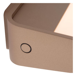 SILVI - Applique murale rechargeable - Batterie - LED Dimmable - 1x3,7W 2700K - Café