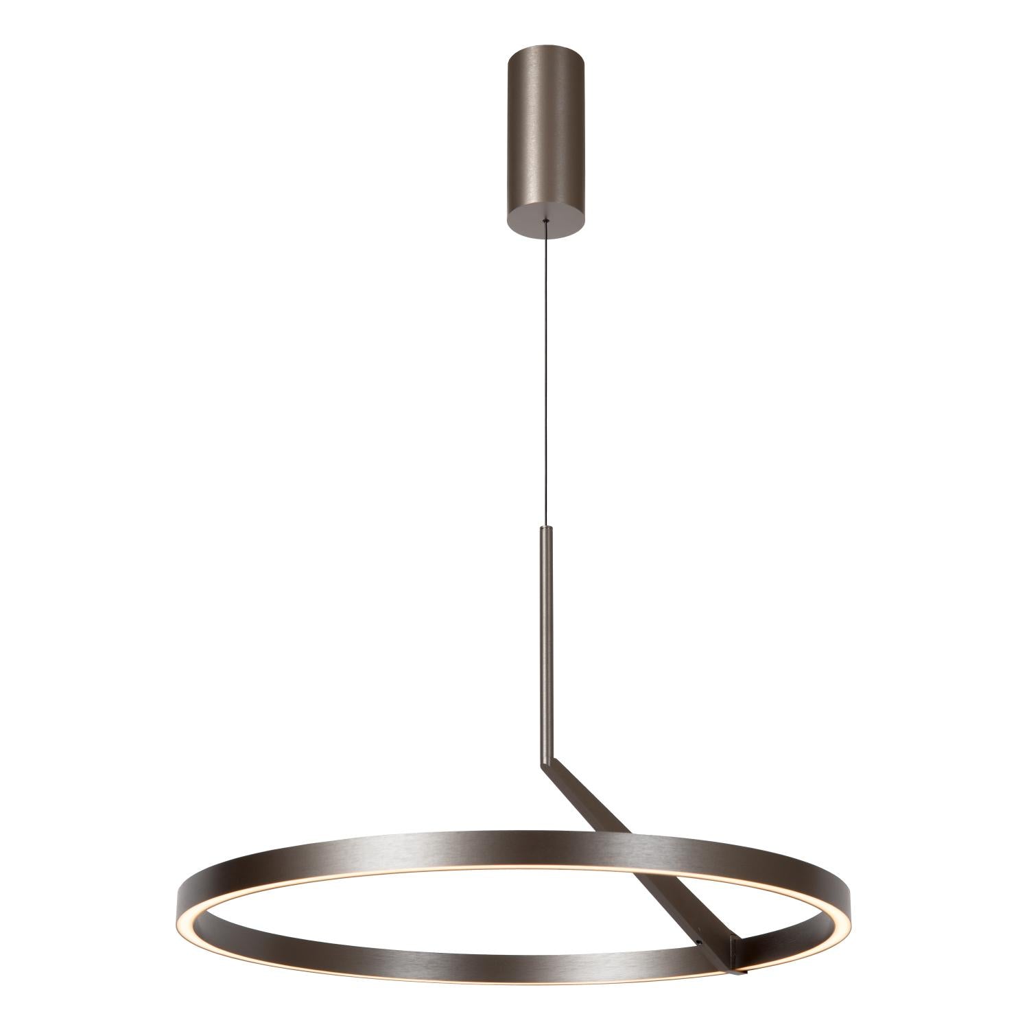 APPLAUSE - Suspension - Ø 60 cm - LED Dimmable - CCT - 1x32W 2700K/4000K - Capteur gestuel - Gris fer
